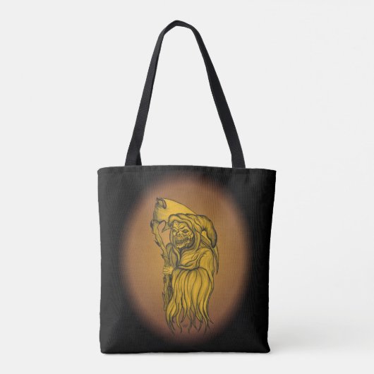 Tote Bag Scythe man - La Mort, Faucheuse Grim (Dos)