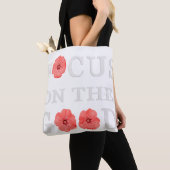 Tote Bag Se concentrer sur le bien (De près)