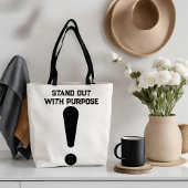 Tote Bag Se démarquer avec un objectif exclamation forte