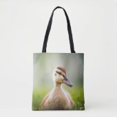 Tote Bag Se pencher de Mallard de bébé (Devant)