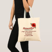 Tote Bag Se souvenir du pavot (Devant (produit))