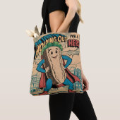 Tote Bag Se tenir pour un héros (De près)