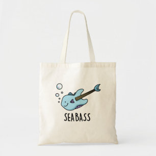 Tote Bag Sea Bass Funny Bass Guitare Poisson Pun