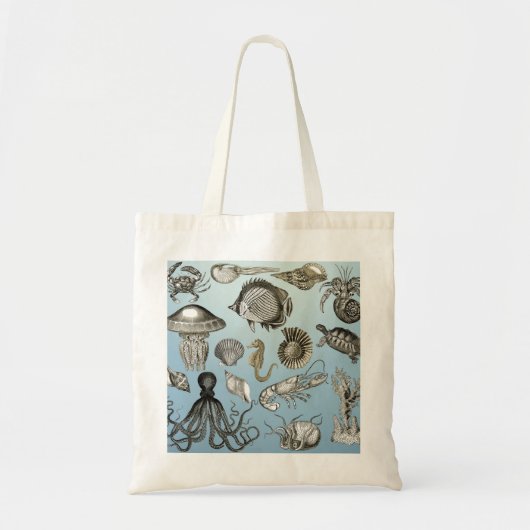 Tote Bag Sea Creatures de Ernst Haeckel Imprimer (Devant)