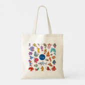 Tote Bag Sea Life Animaux Colorful Ocean Caractères (Dos)
