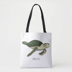 Tote Bag Sea turtle cartoon
