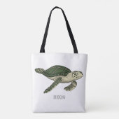 Tote Bag Sea turtle cartoon (Dos)