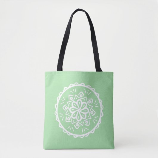Tote Bag Seafoam Mandala (Devant)