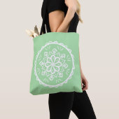Tote Bag Seafoam Mandala (De près)