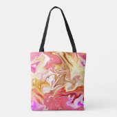 Tote Bag Seamless colorful marble texture, abstract pattern (Dos)