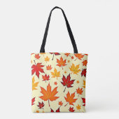 Tote Bag Seamless Fall Foliage Design (Dos)