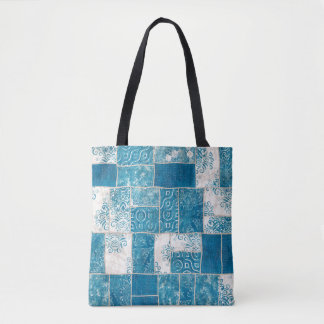Tote Bag Seamless patchwork collage mix quilt pattern print