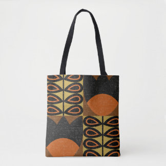 Tote Bag seamless pattern in scandinavian design style. Ret