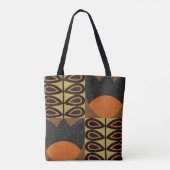Tote Bag seamless pattern in scandinavian design style. Ret (Dos)