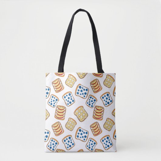 Tote Bag Seamless pattern of toast (Devant)