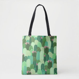 Tote Bag Seamless pattern with cactus