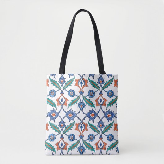 Tote Bag Seamless pattern with floral ornament imitating me (Devant)