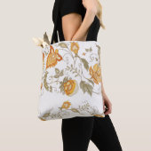 Tote Bag Seamless pattern with stylized ornamental flowers (De près)