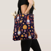 Tote Bag Seamless pattern with vintage Halloween elements.  (De près)
