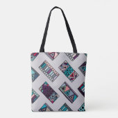 Tote Bag Seamless vintage pattern. geometrical background w (Dos)