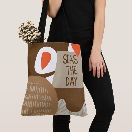 Tote Bag Seas the Day Shoulder Fourre-tout (De près)