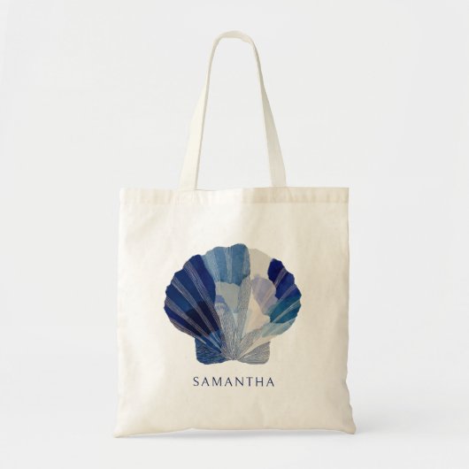 Tote Bag Seashell Modern Custom Name Bride Party (Devant)