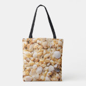 Tote Bag Seashell texturé arrière - plan de plage d'été. (Dos)