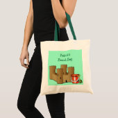 Tote Bag Seau lunatique et pelle de plage de château de (Devant (produit))