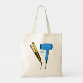 Tote Bag Sèche-cheveux & lisseuse-cheveux illustration (Dos)