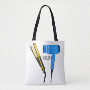Tote Bag Sèche-cheveux & lisseuse-cheveux illustration