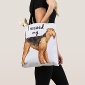 Tote Bag Secourir Airedale (De près)