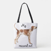 Tote Bag Secourir American English Coonhound (Dos)