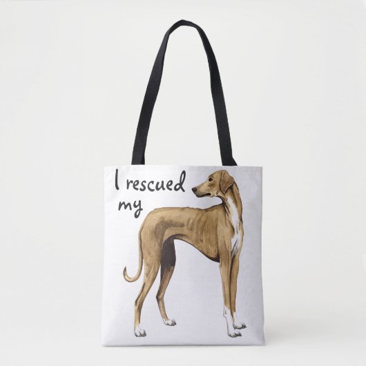 Tote Bag Secourir Azawakh (Devant)