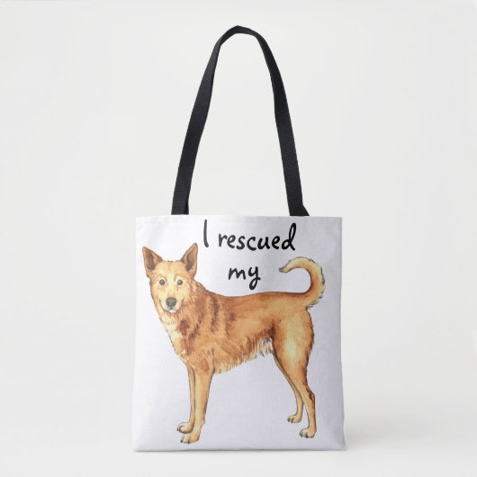 Tote Bag Secourir Canaan Dog (Devant)