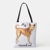 Tote Bag Secourir Canaan Dog (Dos)