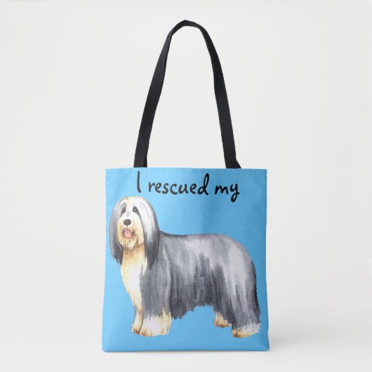 Tote Bag Secourir Collie hérissée (Devant)