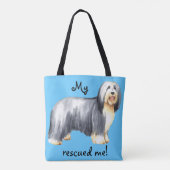 Tote Bag Secourir Collie hérissée (Dos)
