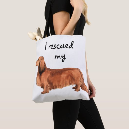 Tote Bag Secourir Dachshund (De près)