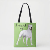 Tote Bag Secourir Dogo Argentino (Devant)