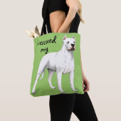 Tote Bag Secourir Dogo Argentino (De près)
