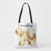 Tote Bag Secourir le Terrier tibétain (Devant)