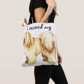 Tote Bag Secourir le Terrier tibétain (De près)