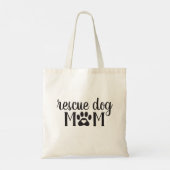 Tote Bag Secourir l'Empreinte de patte maman chien (Dos)
