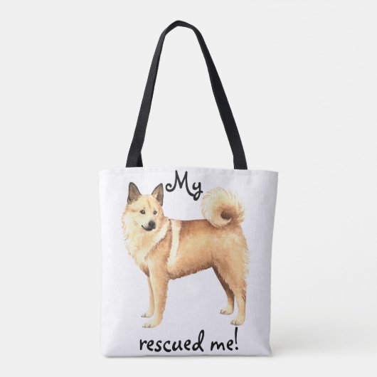 Tote Bag Secourir Norwegian Buhund (Dos)