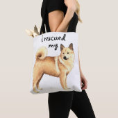 Tote Bag Secourir Norwegian Buhund (De près)
