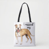 Tote Bag Secourir Pit Bull Terrier (Devant)