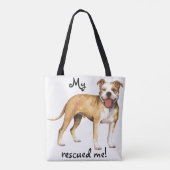 Tote Bag Secourir Pit Bull Terrier (Dos)