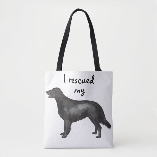 Tote Bag Secourir Retriever à revêtement plat (Devant)