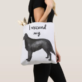 Tote Bag Secourir Retriever à revêtement plat (De près)