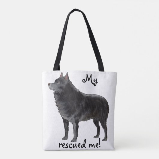 Tote Bag Secourir Schipperke (Dos)